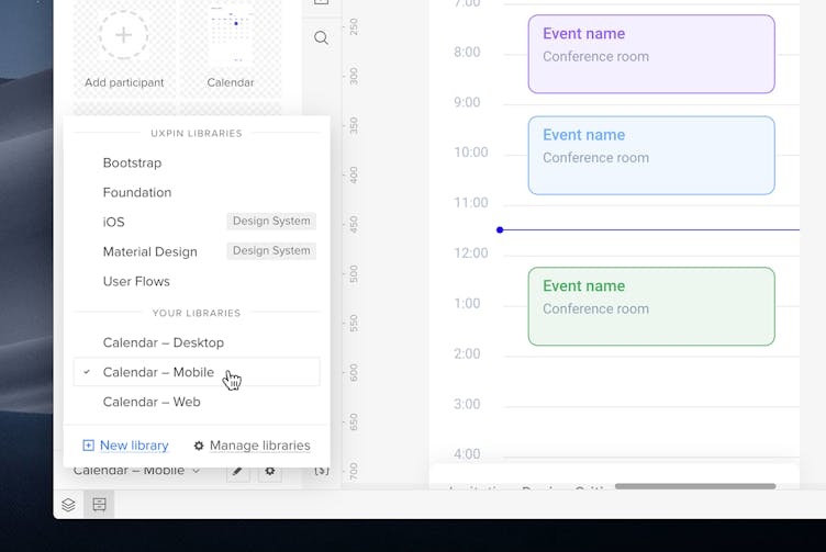 UXPin dashboard