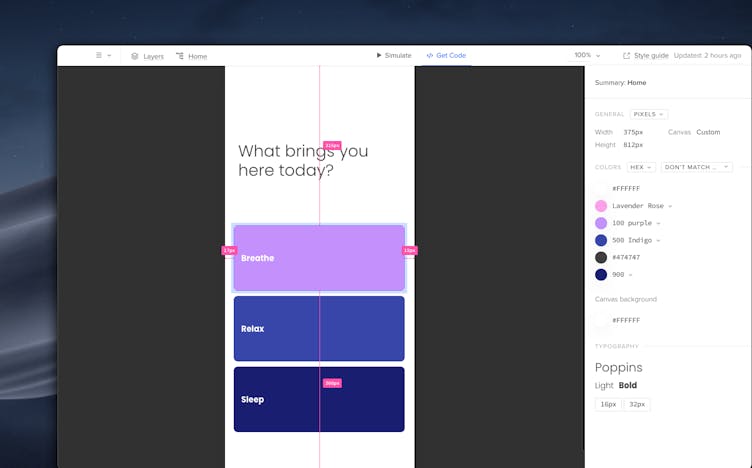 UXPin dashboard