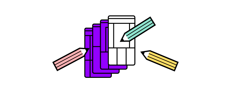 mobile screens pencils prototyping